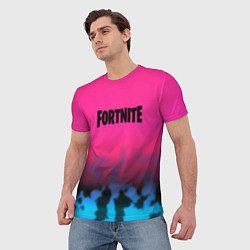 Футболка мужская Fortnite текстура броня, цвет: 3D-принт — фото 2