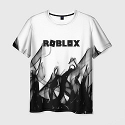 Футболка мужская Roblox flame текстура, цвет: 3D-принт