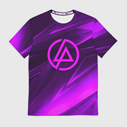 Футболка мужская Linkin park neon stripes logo, цвет: 3D-принт