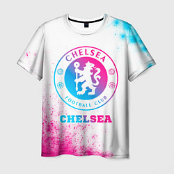 Футболка мужская Chelsea neon gradient style, цвет: 3D-принт