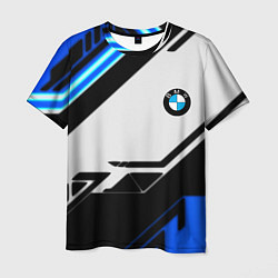Футболка мужская BMW спортивная геометрия, цвет: 3D-принт