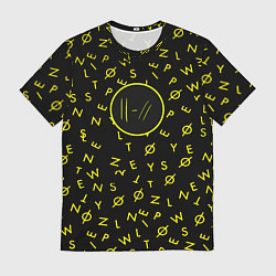 Футболка мужская Twenty one pilots pattern rock yellow, цвет: 3D-принт