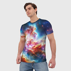 Футболка мужская The cosmic nebula, цвет: 3D-принт — фото 2