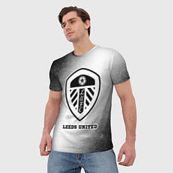 Футболка мужская Leeds United sport на светлом фоне, цвет: 3D-принт — фото 2