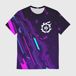 Футболка мужская Final Fantasy neon gaming, цвет: 3D-принт