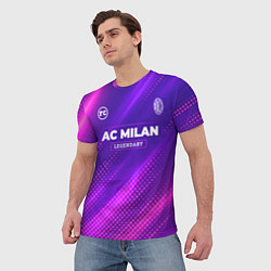 Футболка мужская AC Milan legendary sport grunge, цвет: 3D-принт — фото 2