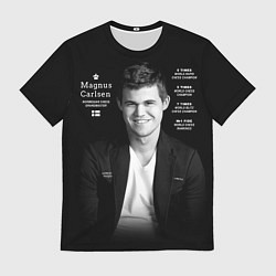 Футболка мужская Магнус Карлсен, цвет: 3D-принт