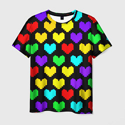 Футболка мужская Undertale heart pattern, цвет: 3D-принт
