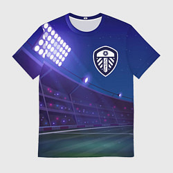 Футболка мужская Leeds United ночное поле, цвет: 3D-принт
