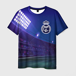 Футболка мужская Real Madrid ночное поле, цвет: 3D-принт