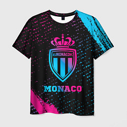Футболка мужская Monaco - neon gradient, цвет: 3D-принт