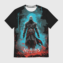Футболка мужская Assassins creed подводный город, цвет: 3D-принт