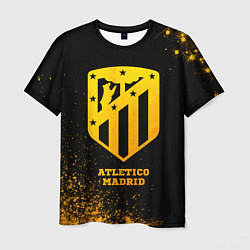 Футболка мужская Atletico Madrid - gold gradient, цвет: 3D-принт