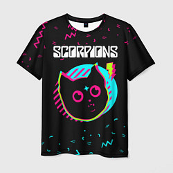 Футболка мужская Scorpions - rock star cat, цвет: 3D-принт