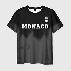 Футболка мужская Monaco sport на темном фоне посередине, цвет: 3D-принт