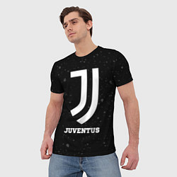 Футболка мужская Juventus sport на темном фоне, цвет: 3D-принт — фото 2