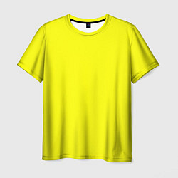 Футболка мужская Яркий желтый, цвет: 3D-принт