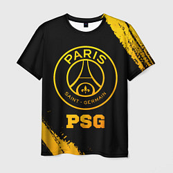 Футболка мужская PSG - gold gradient, цвет: 3D-принт