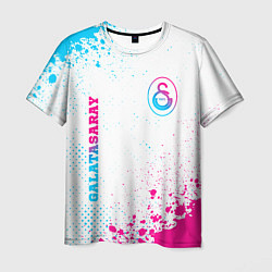 Футболка мужская Galatasaray neon gradient style вертикально, цвет: 3D-принт