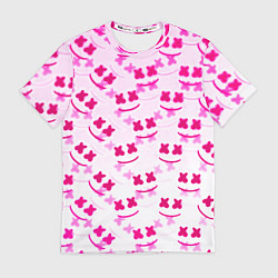 Футболка мужская Marshmello pink colors, цвет: 3D-принт