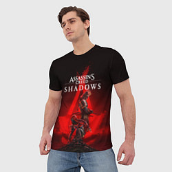 Футболка мужская Главные герои Assassins creed shadows, цвет: 3D-принт — фото 2