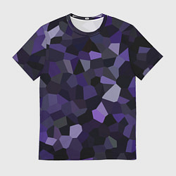 Футболка мужская Кристаллизация темно-фиолетового, цвет: 3D-принт