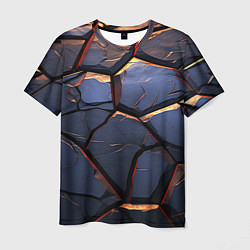 Футболка мужская Темная абстрактная объемная плитка, цвет: 3D-принт