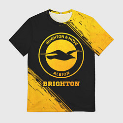Футболка мужская Brighton - gold gradient, цвет: 3D-принт