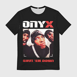 Футболка мужская Оникс - shut em down, цвет: 3D-принт