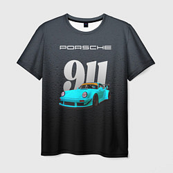 Футболка мужская Porsche 911 спортивный автомобиль, цвет: 3D-принт