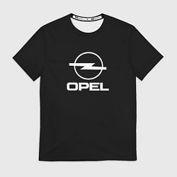 Футболка мужская Opel logo white, цвет: 3D-принт