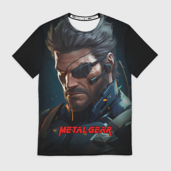 Футболка мужская Веном Снейк из игры Metal gear, цвет: 3D-принт