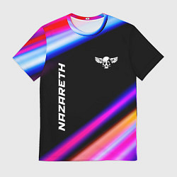 Футболка мужская Nazareth neon rock lights, цвет: 3D-принт