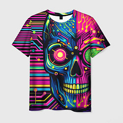 Футболка мужская Pop art skull - ai art, цвет: 3D-принт