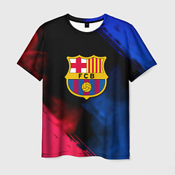 Футболка мужская Barcelona fc club gradient smoke, цвет: 3D-принт