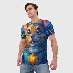 Футболка мужская Криптовалютный хомяк, цвет: 3D-принт — фото 2