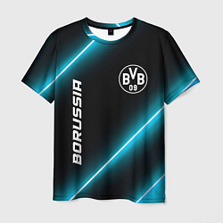 Футболка мужская Borussia неоновые лампы, цвет: 3D-принт