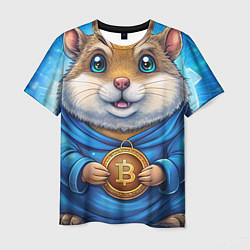 Футболка мужская Хомячок с криптой, цвет: 3D-принт
