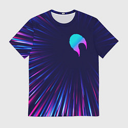 Футболка мужская Date A Live neon blast lines, цвет: 3D-принт