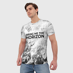 Футболка мужская Bring Me the Horizon white graphite, цвет: 3D-принт — фото 2