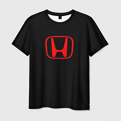 Футболка мужская Honda red logo auto, цвет: 3D-принт