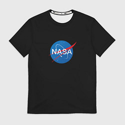 Футболка мужская Nasa logo space blue, цвет: 3D-принт