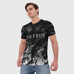 Футболка мужская Skyrim black graphite, цвет: 3D-принт — фото 2