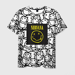 Футболка мужская Nirvana rock pattern, цвет: 3D-принт