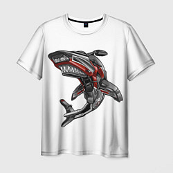 Футболка мужская Moto shark, цвет: 3D-принт