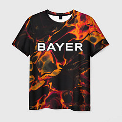Футболка мужская Bayer 04 red lava, цвет: 3D-принт