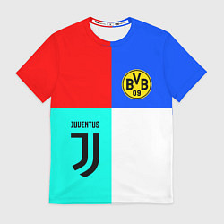 Футболка мужская Juventus x Borussia, цвет: 3D-принт