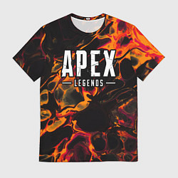 Футболка мужская Apex Legends red lava, цвет: 3D-принт