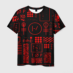 Футболка мужская Twenty one pilots pattern rock, цвет: 3D-принт