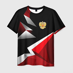 Футболка мужская Russia uniform - красный и черный, цвет: 3D-принт